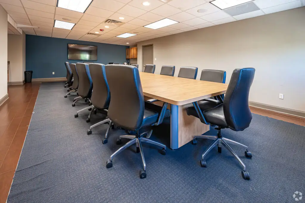 Boardroom Suites boardroom meeting space in Metairie with seating for 22