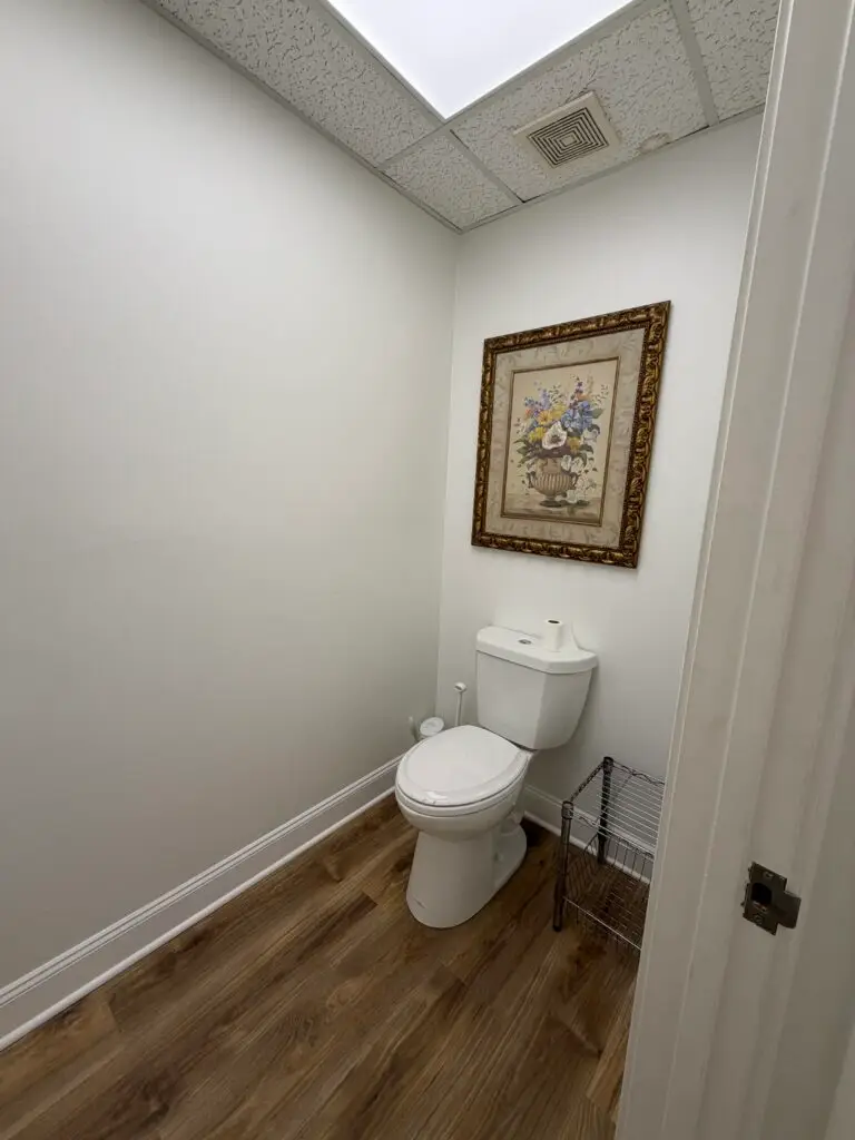 Suite 102 private restroom at 1018 Central Ave in Metairie
